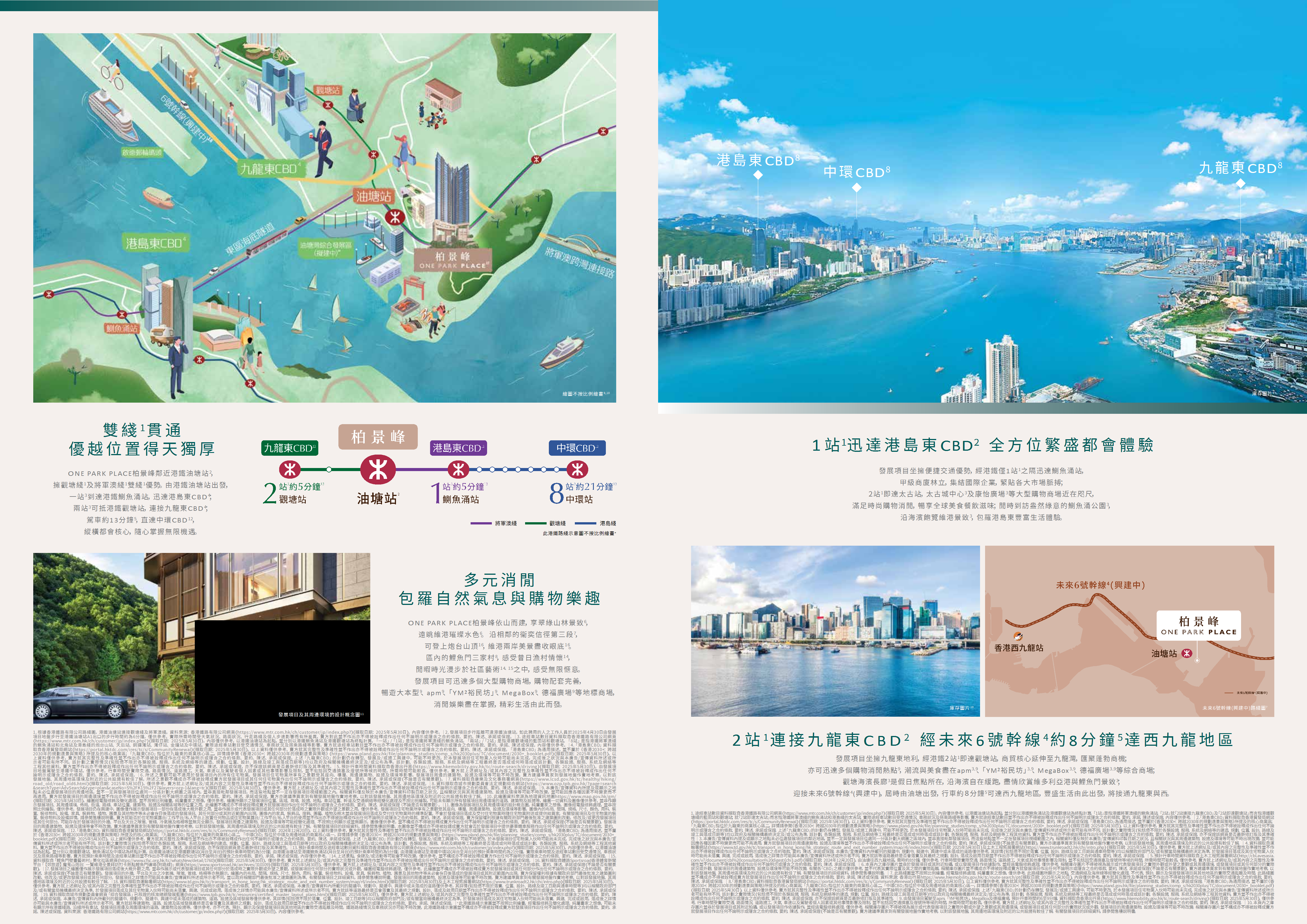 柏景峰交通及區域連接圖